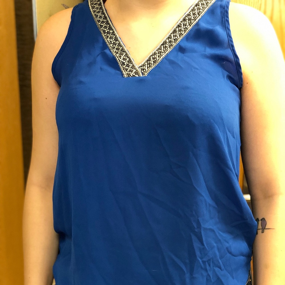 Blue tank top